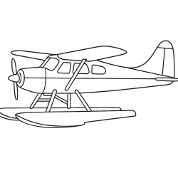 Avião para imprimir e colorir