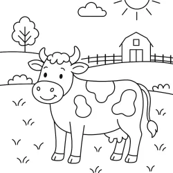 Fazenda para imprimir e colorir