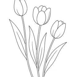 Flor para imprimir e colorir