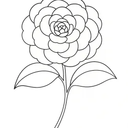 Flor para imprimir e colorir