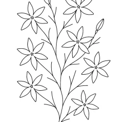 Flor para imprimir e colorir
