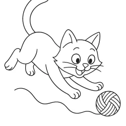 Gato para imprimir e colorir