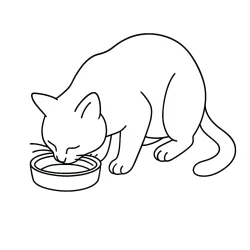 Gato para imprimir e colorir