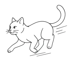 Gato para imprimir e colorir