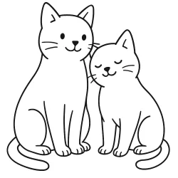 Gato para imprimir e colorir