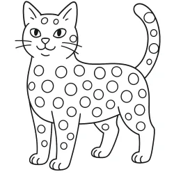 Gato para imprimir e colorir