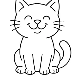 Gato para imprimir e colorir