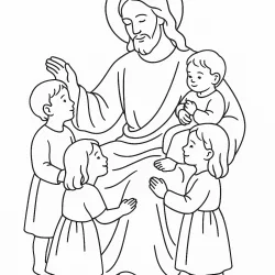 Jesus para imprimir e colorir