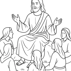 Jesus para imprimir e colorir