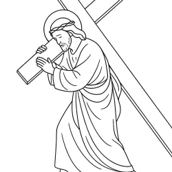 Jesus para imprimir e colorir