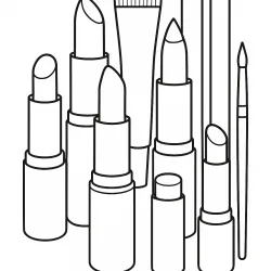 Maquiagem para imprimir e colorir