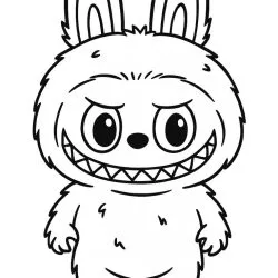 Labubu para imprimir e colorir