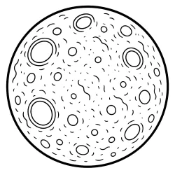 Lua para imprimir e colorir