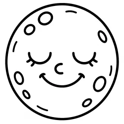 Lua para imprimir e colorir