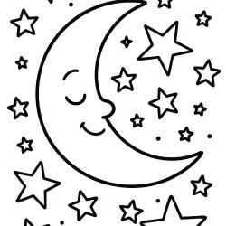 desenho de Lua