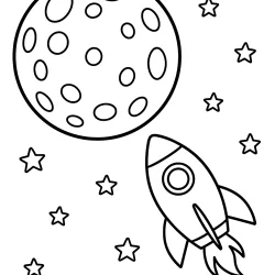 Lua para imprimir e colorir