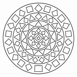 Mandala para imprimir e colorir