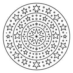 Mandala para imprimir e colorir