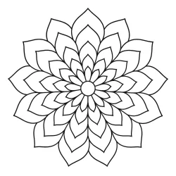 Mandala para imprimir e colorir