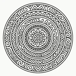Mandala para imprimir e colorir