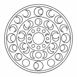 Mandala para imprimir e colorir