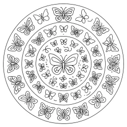 Mandala para imprimir e colorir