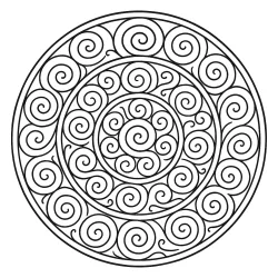 Mandala para imprimir e colorir