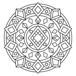 Mandala para imprimir e colorir