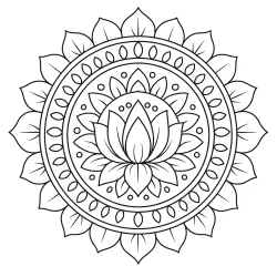 Mandala para imprimir e colorir
