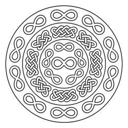 Mandala para imprimir e colorir