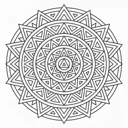 Mandala para imprimir e colorir