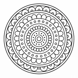 Mandala para imprimir e colorir