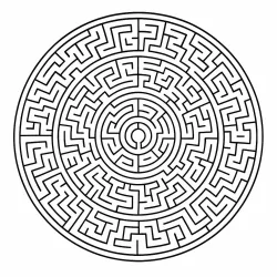 Mandala para imprimir e colorir