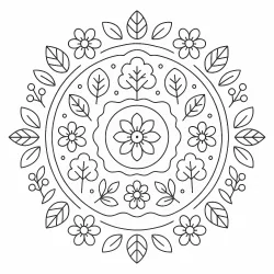 Mandala para imprimir e colorir