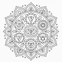 Mandala para imprimir e colorir