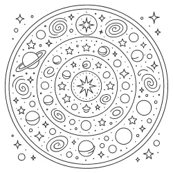 Mandala para imprimir e colorir