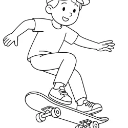 Menino para imprimir e colorir