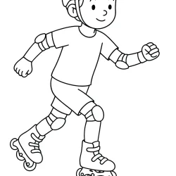 Menino para imprimir e colorir