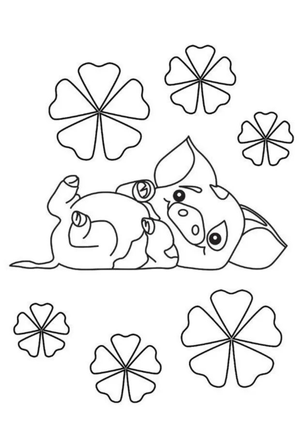 Moana para imprimir e colorir
