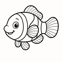 Peixe para imprimir e colorir