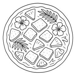 Pizza para imprimir e colorir