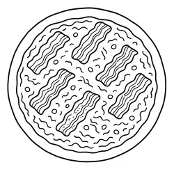 desenho de Pizza