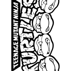 Tartarugas ninja para imprimir e colorir