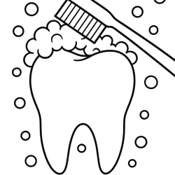 Dente e Dentistas para imprimir e colorir