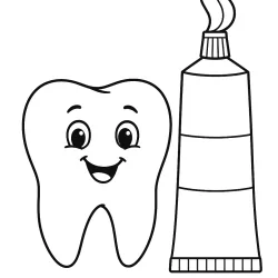 Dente e Dentistas para imprimir e colorir