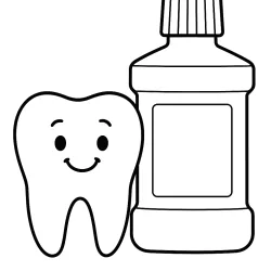 Dente e Dentistas para imprimir e colorir