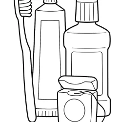 Dente e Dentistas para imprimir e colorir