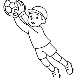 Jogador de Futebol para imprimir e colorir