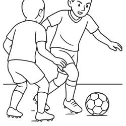 Jogador de Futebol para imprimir e colorir