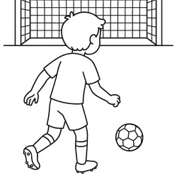 Jogador de Futebol para imprimir e colorir